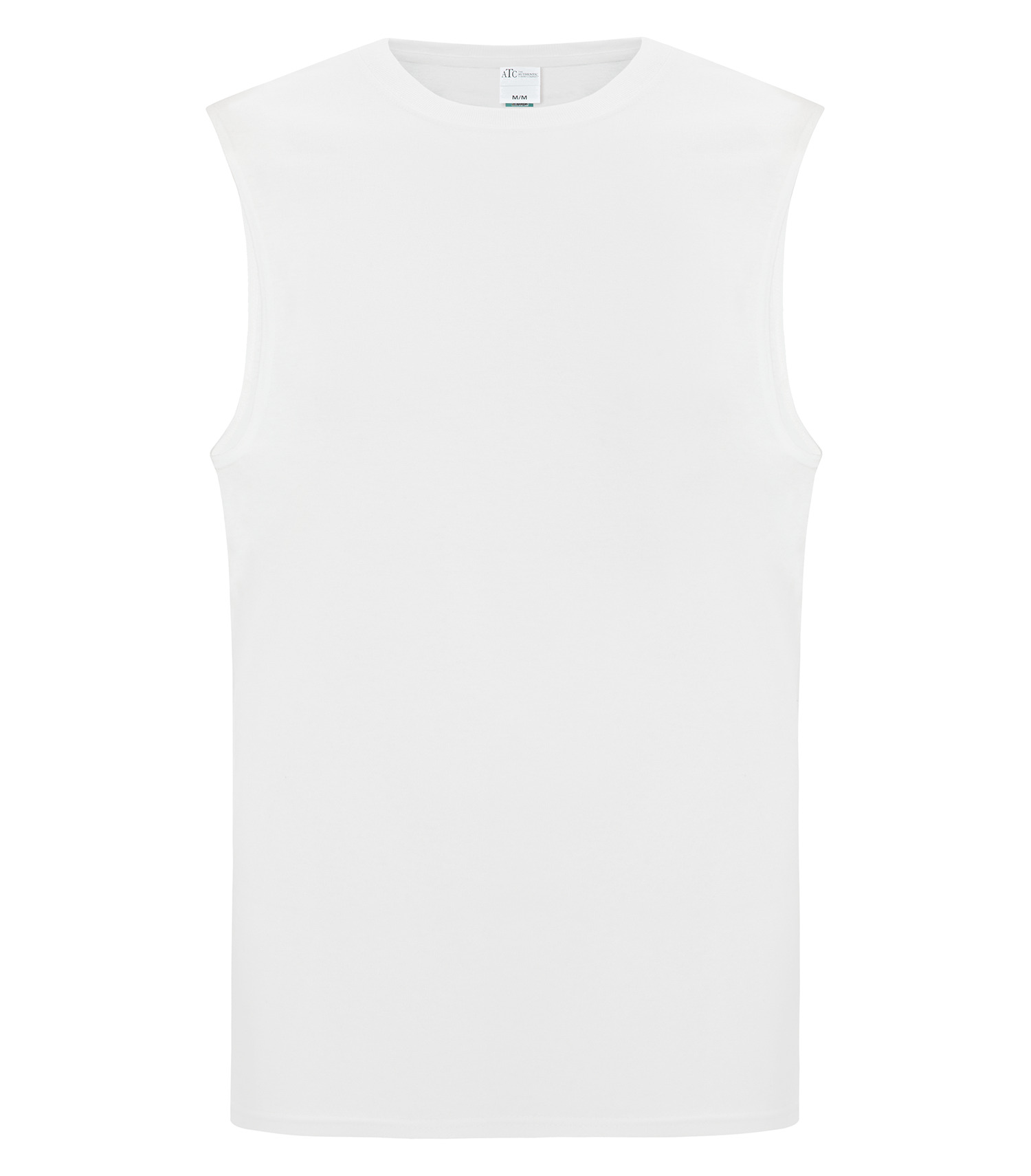 ATC™ Everyday Collection® ATC1002 ATC™ EVERYDAY COTTON SLEEVELESS TEE — White