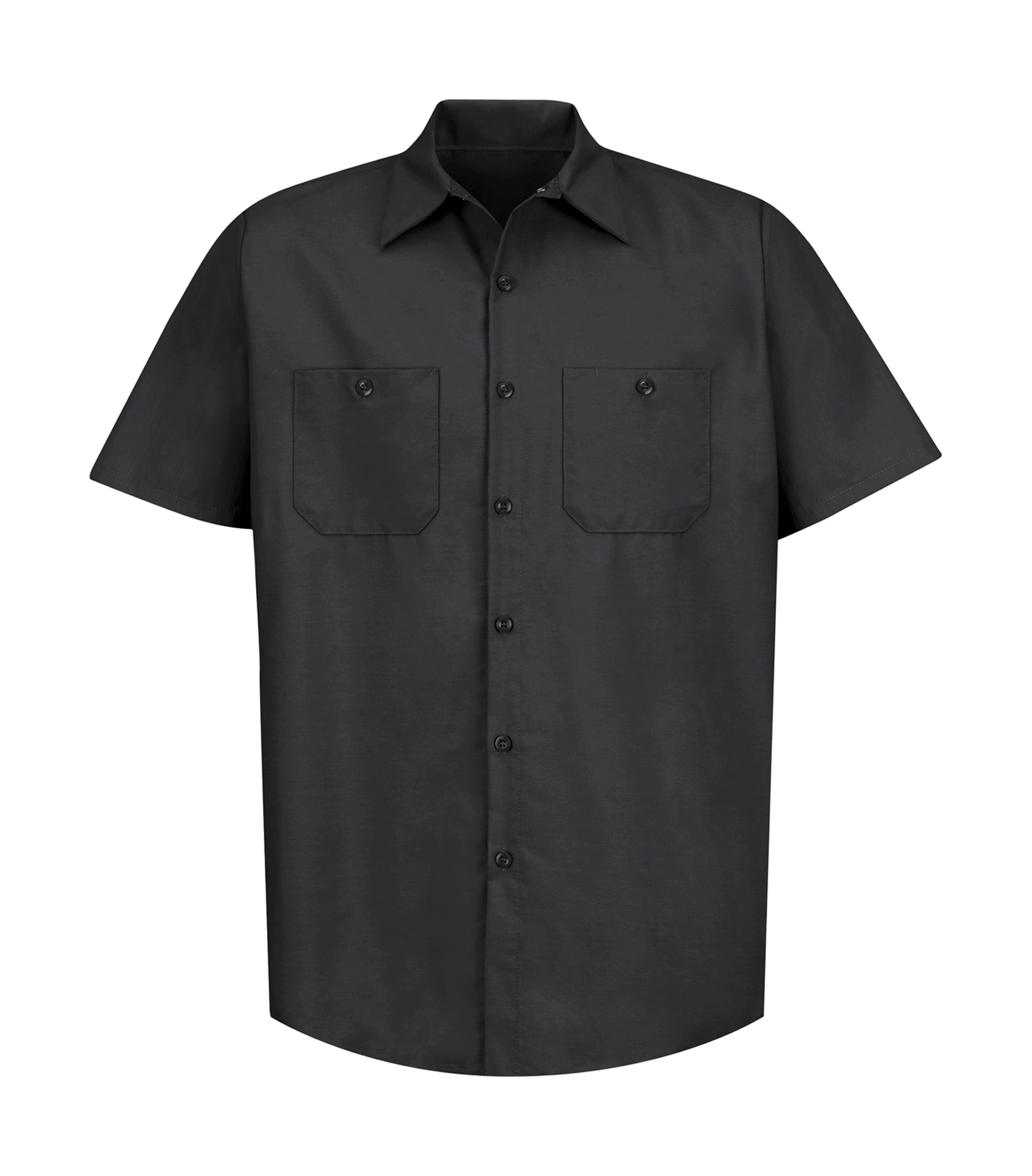 Red Kap® SP24 RED KAP® INDUSTRIAL SHORT SLEEVE WORK SHIRT — Black